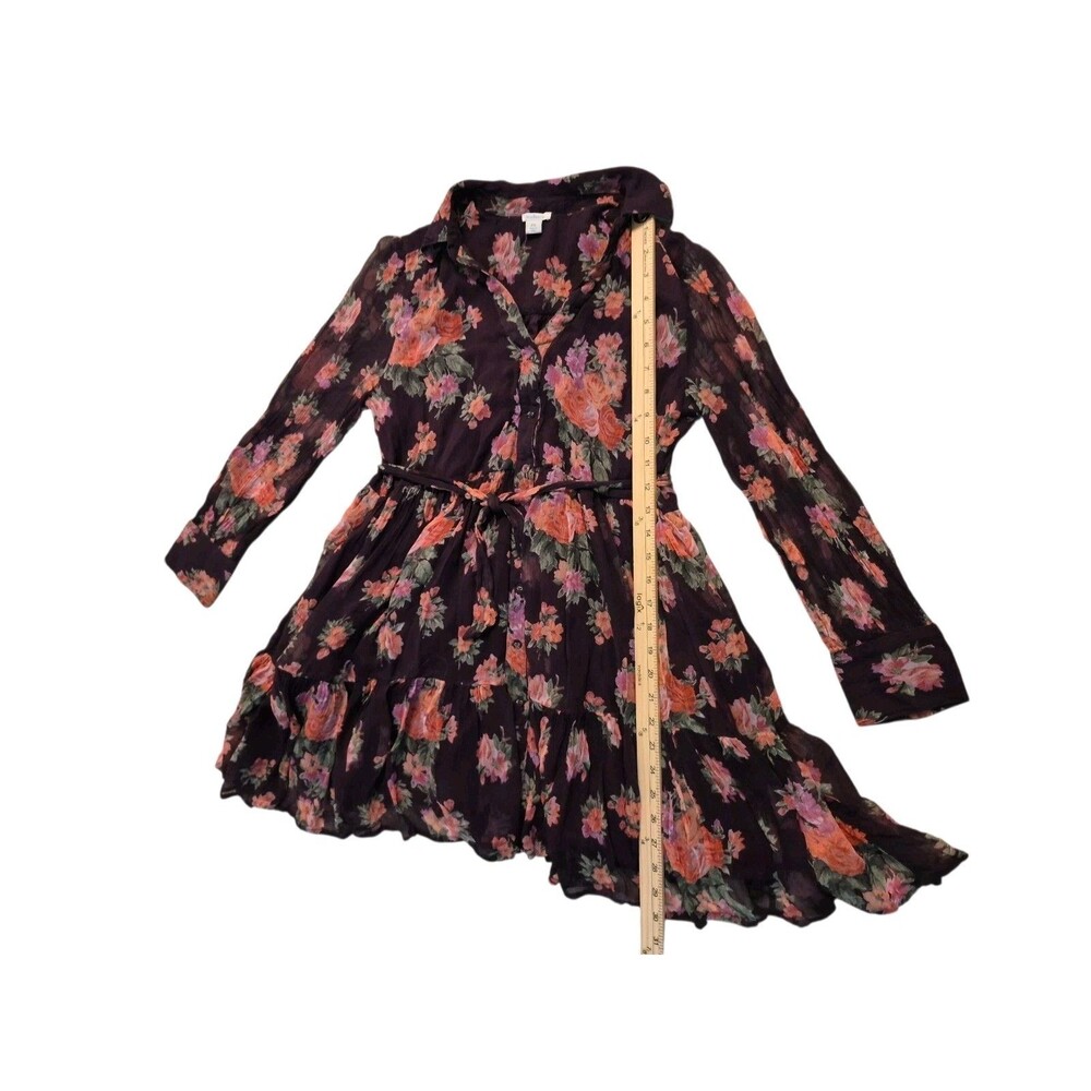 Sundance PS Altenburg Dress 100% Cupro Ruffled Fairy Grunge Floral Cottage Core - Picture 9 of 9